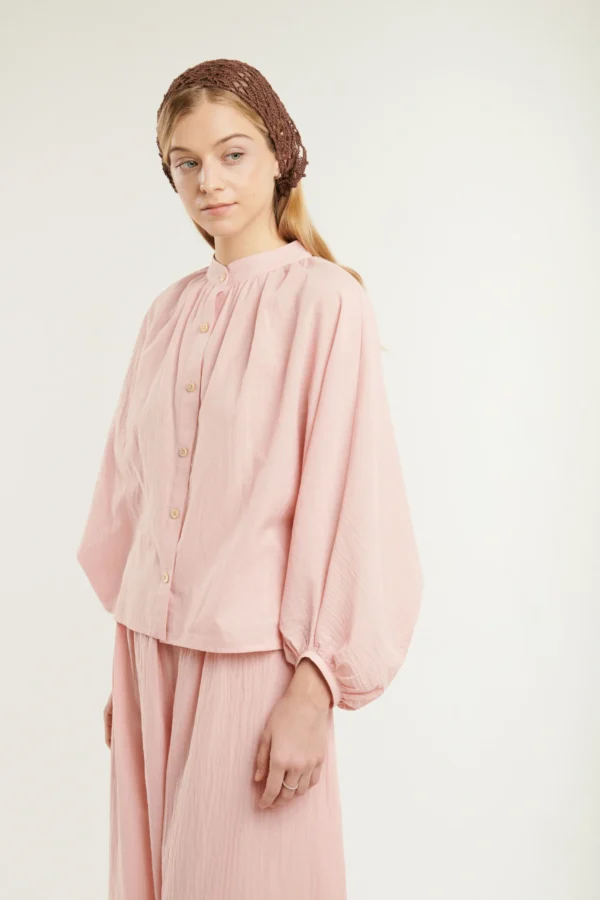 Vzdušná blúzka ANEMONE púdrová